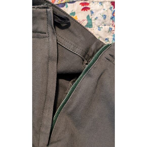 Gloria Vanderbilt Loden Side Zip No Waistband Flat Front Pedal Pusher Pant Sz 14 - Picture 7 of 11